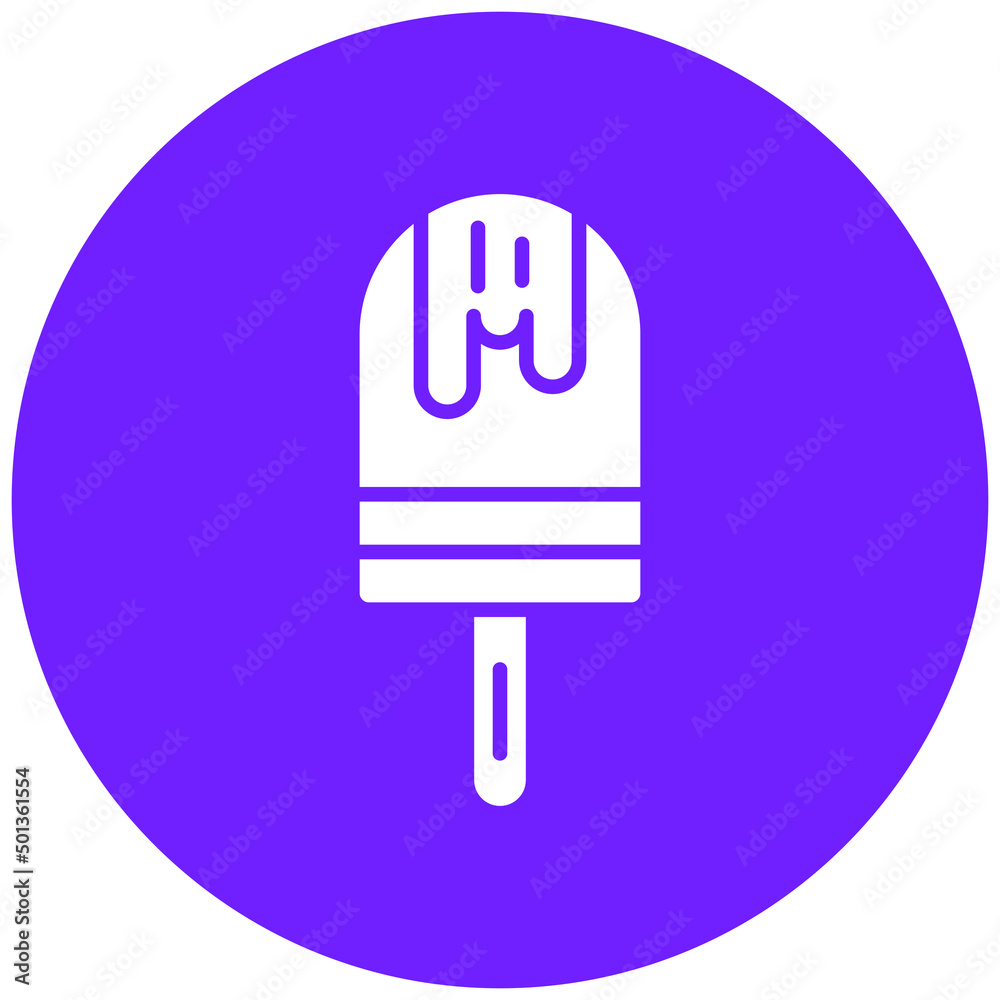 Sticker Vector Design Popsicle Icon Style