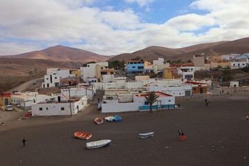 Fototapeta na wymiar Miasteczko Ajuy na wyspie Fuerteventura