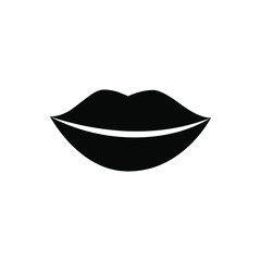 lips icon vector. human body part, lip symbol