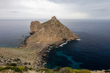 the castle of Punta Troia at Marettimo island. (Egadi) Aegadian Islands, Trapani, Sicily, Italy