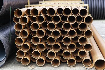 Plastic pipes for canalization