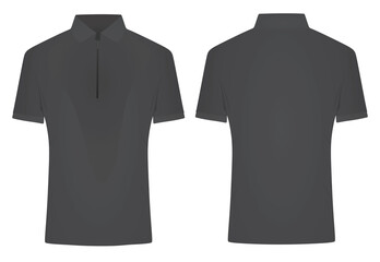 Black man zip top t shirt. vector illustration © marijaobradovic