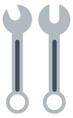 Wrench icon. Mechanic tool symbol. Repairman equipment
