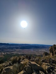 Paisajes de rocas en la montaña 