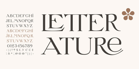 Elegant serif font with playful ligatures.