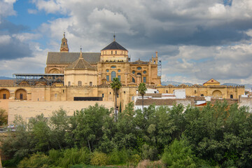 Fototapeta na wymiar View of the magnificent Cathedral Mosque of Cordoba, Andalusia, Spain