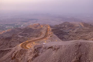 Foto op Canvas Evening views of Jebel Hafeet in Al Ain, Abu Dhabi, UAE © hyserb