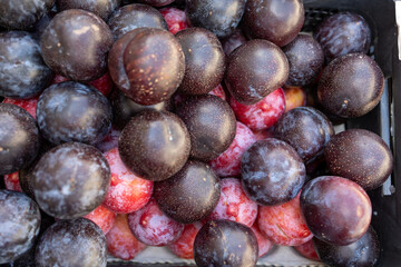 Fruits and vegetables in a street market