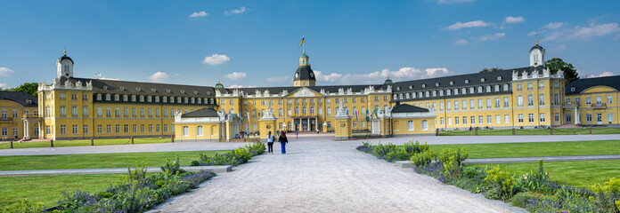 Karlsruhe Castle, Karlsruhe, Baden-Wuerttemberg, Germany, Europe