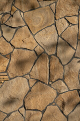 Sandstone wall textured surface background.