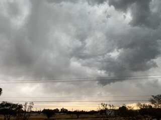 Fototapeta na wymiar storm clouds lapse