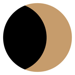 Moon Luna Celestial Symbol Silhouette Minimalist Graphic Boho Icon