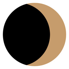 Moon Luna Celestial Symbol Silhouette Minimalist Graphic Boho Icon