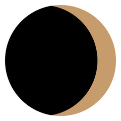 Moon Luna Celestial Symbol Silhouette Minimalist Graphic Boho Icon