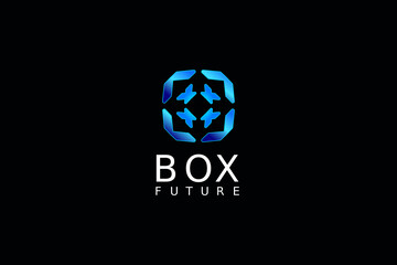 abstract dynamic modern flat logo design