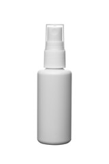 white skincare bottle mock up on background with copy space.