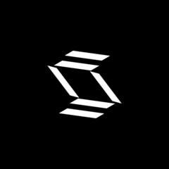 abstract dynamic  letter s logo design