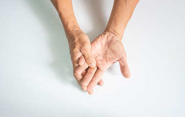 Trigger Finger a defect in a tendon causing a finger to jerk or snap straight when the hand is extended.