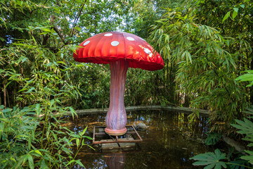 Ultramarine garden in Lisbon Downtown