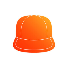 Snapback hat isolated icon design template