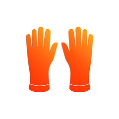Gloves isolated icon design template