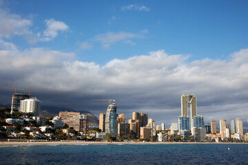 Fototapeta premium Benidorm panoramic view from the coast