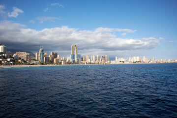 Obraz premium Benidorm panoramic view from the coast