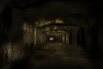 Air-raid shelter in the underground