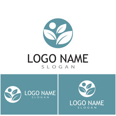 Mint leaves flat vector color icon template illustration design