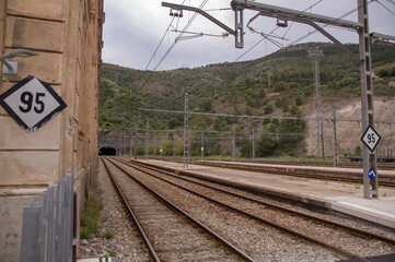 Estación de ferrocarril, Renfe, Portbou, Costa Brava, Gerona, Cataluña