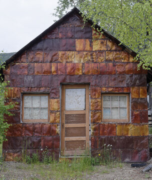 Abandoned House Tin Can Siding