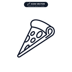 pizza icon symbol template for graphic and web design collection logo vector illustration
