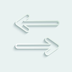 arrow icon.  line design. arrow set for web, site or application design