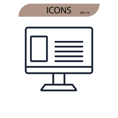 website icons  symbol vector elements for infographic web