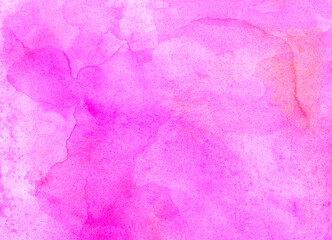 pink abstract watercolor background with space