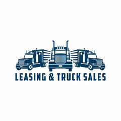 Truck logo design template design