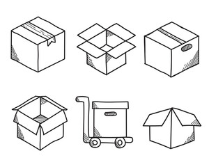 Box illustration transparent background vector 4k