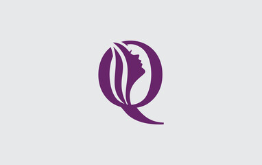 Obraz premium Beauty spa and hair logo, art and symbol design with the letter and alphabet