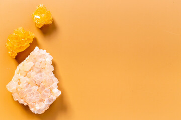 Natural mineral rock - crystal texture closeup