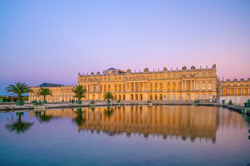Fototapeta na wymiar Garden of Chateau de Versailles, near Paris in France