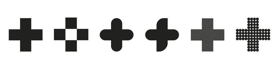 Medical vector icons. Medical cross, pharmacy vector design. Vector illustration