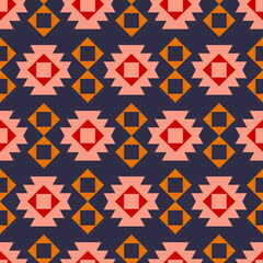 Obraz premium Tribal southwestern native american navajo seamless pattern