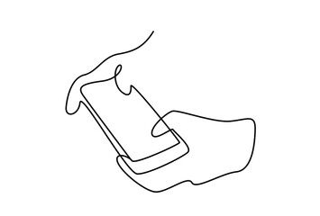 two hands holding a blank screen smartphone in game mode