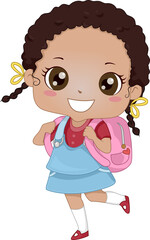 African-American Schoolgirl