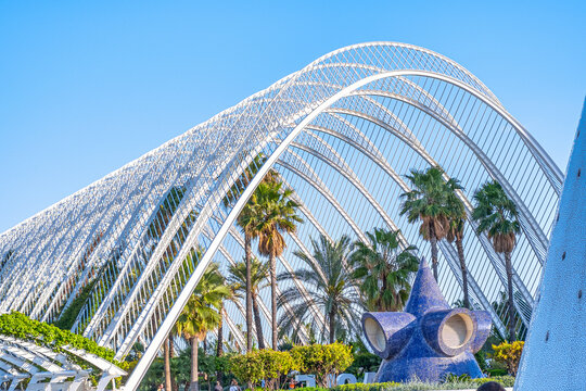 City of Arts and Sciences by Santiago Calatrava in Valencia, Spain