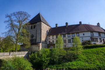 Ansicht eines historischen Schlosses in Rheda-Wiedenbrück