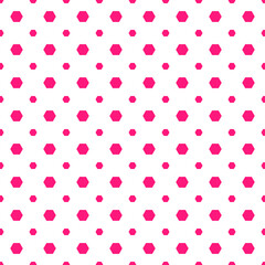 Pattern with large and small hexagons. Simple geometric pattern. Vector illustration. For packaging, covers and brochures, holidays, baby products, fabrics and prints, stationery and scrapbooking, .