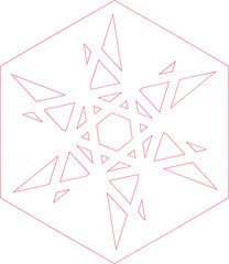 Módulo Hexagonal para Padrão Geométrico Contínuo 