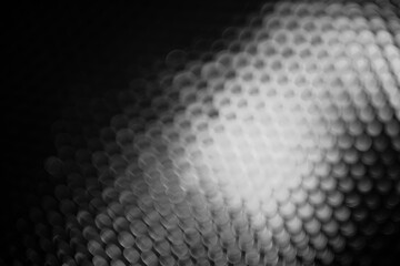 black and white background with circles of light, abstrakt backdrop