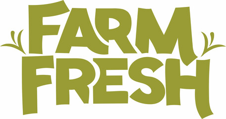 Farm Fresh Food and Produce Label